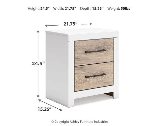 Charbitt Twin Panel Bed with Dresser and Nightstand