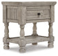 Harrastone King Panel Bed with Dresser and Nightstand