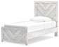 Cayboni Twin Panel Bed with Dresser and Nightstand