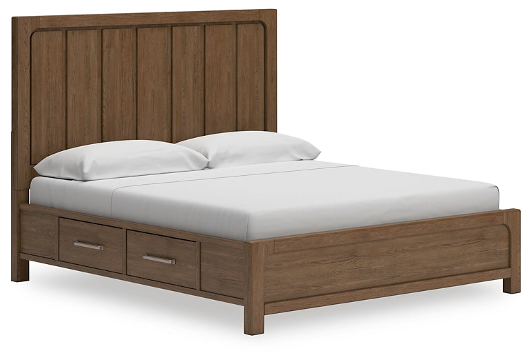 Cabalynn California King Panel Bed with Dresser and Nightstand