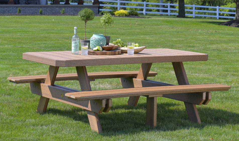 6' Rectangular Picnic Table